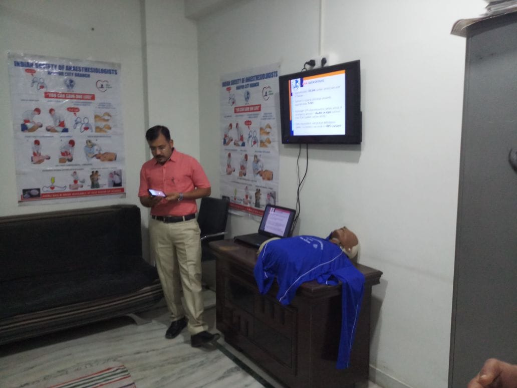 COLS training at East End Hospital Indian Society of Anaesthesiologists